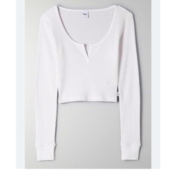 Aritzia Tna 
Waffle Scoopneck Longsleeve - Picture 1 of 5